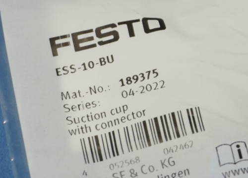 Festo-ESS-10-BU-ESS10BU-(189375)-Suction-cup-with-connector-New-in-box