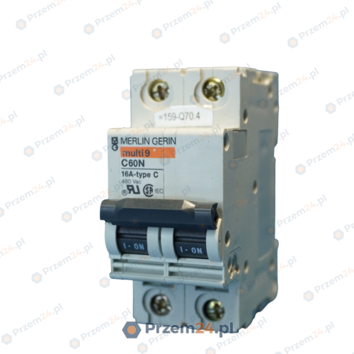 Merlin-Gerin-C60N-Circuit-Breaker-16A-type-C-480-VAC-Used