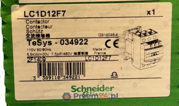 Schneider-LC1D12F7-034922-Contactor-110V-50-60Hz-NEW-in-box-3