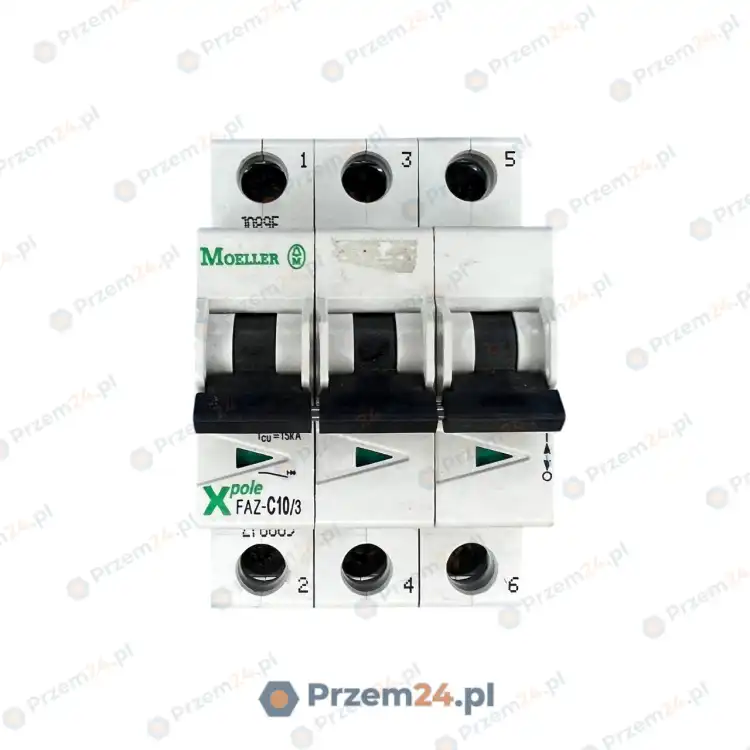 Moeller-FAZ-C10-3-Circuit-Breaker-USED