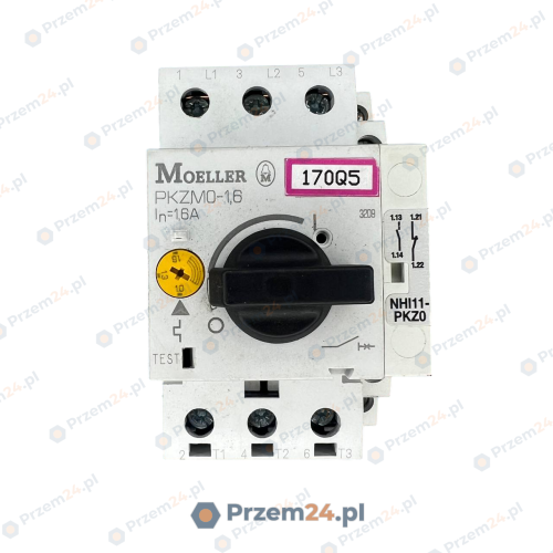 Moeller-PKZM0-1,6-w-NHI11-PKZ0-Circuit-Breaker-Used