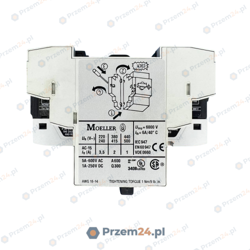 Moeller-PKZM0-1,6-w-NHI11-PKZ0-Circuit-Breaker-Used-2