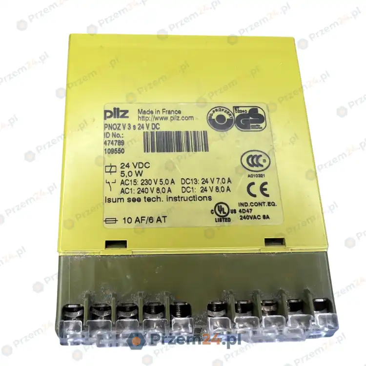 Pilz-PNOZ-V3-s-474789-109550-SAFETY-RELAY-24V-DC-USED