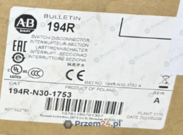 ALLEN-BRADLEY-194R-194R-N30-1753-194RN301753-Switch-Disconnector-New-in-box-2