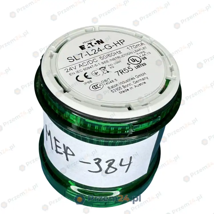 EATON-SL7-L24-G-HP-171428-LED-CONTINUOUS-LIGHT-GREEN-Used-2