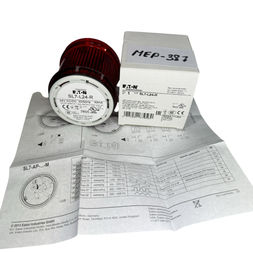 EATON-SL7-L24-R-LED-CONTINUOUS-LIGHT-RED-NEW-in-box