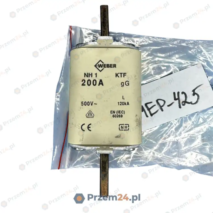Weber-NH1-Fuse-Link-KTF-200A-500V-USED