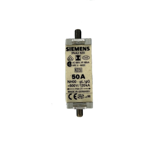 Siemens-3NA2-820-Fuse-50A-500V-120kA-USED