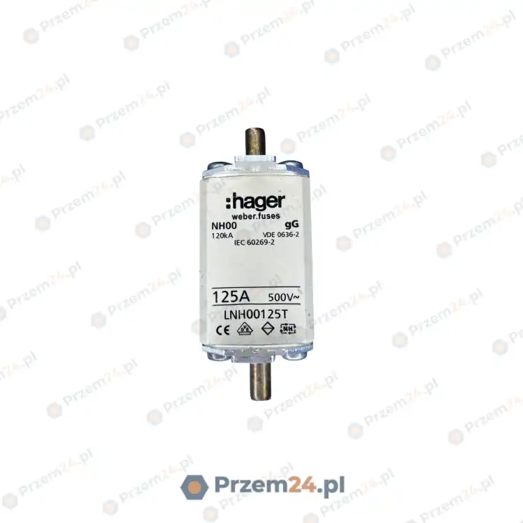 Hager-LNH00125T-Fuse-NH00-125A-500V-USED