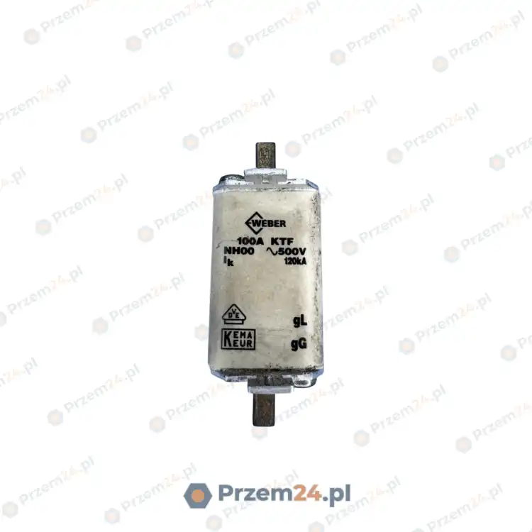 Weber-NH00-Fuse-Link-KTF-100A-500V-120kA-USED