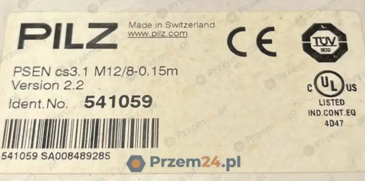 Pilz-541059-PSEN-cs3.1-M12-8-0,15m-Safety-switch-New-in-box-2