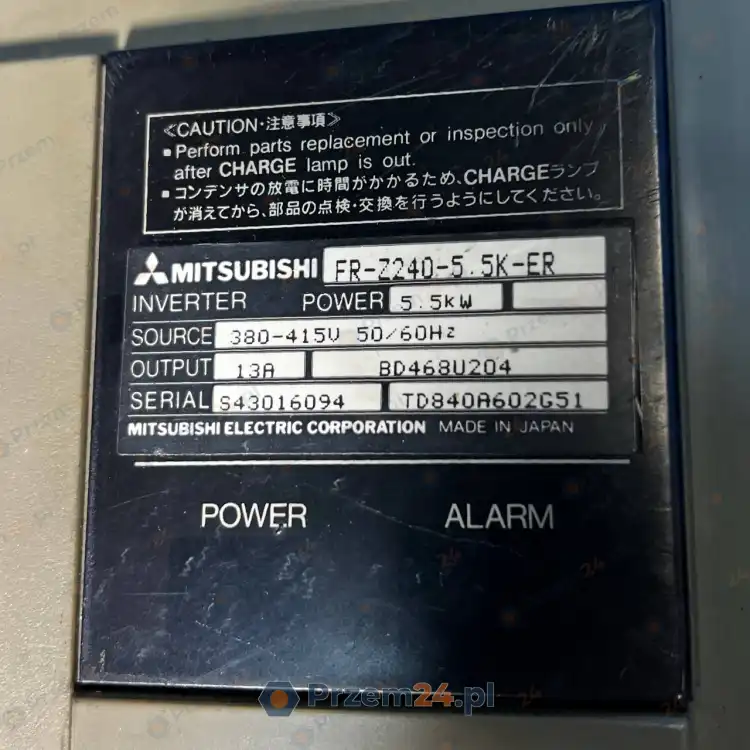 Mitsubishi-FR-Z240-5.5K-ER-FRZ24055KER-Inverter-5.5kW-380-415V-Used-5