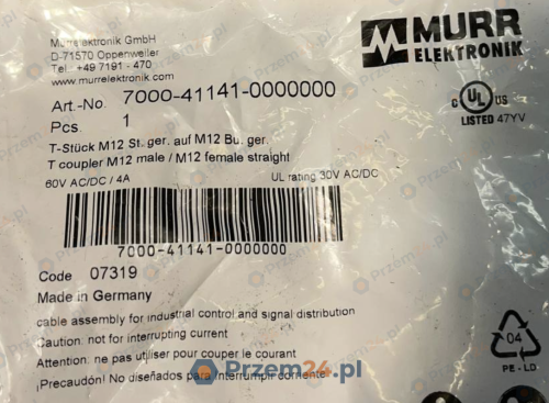 Murr-7000-41141-0000000-T-Coupler-Adapter-New-in-box-2