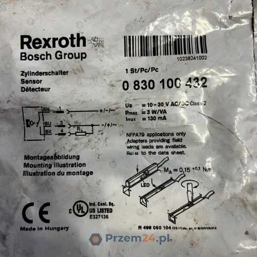 Rexroth-0-830-100-432-0830100432-Sensor-10-30-V-DC-130-mA-New-in-box-2