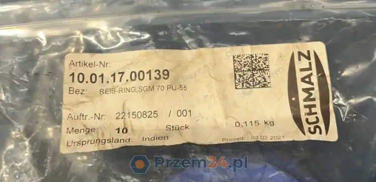 Schmalz-10.01.17.00139-SGM-70-PU-55-Reib-Ring-D=68-d=51-New-in-box-2