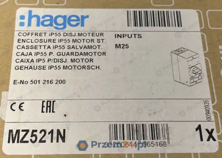 Hager-MZ521N-Mounting-Enclosure-For-Motor-Starter-–-New-in-box-3