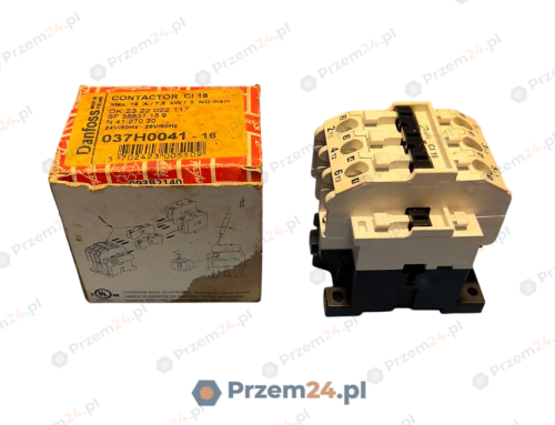 Danfoss-037H0041-Contactor,-24V-Coil,-16A,-3-Pole-New-in-box-2