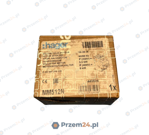 Hager-MM512N-Motor-Starter-16-20A-New-in-box-2