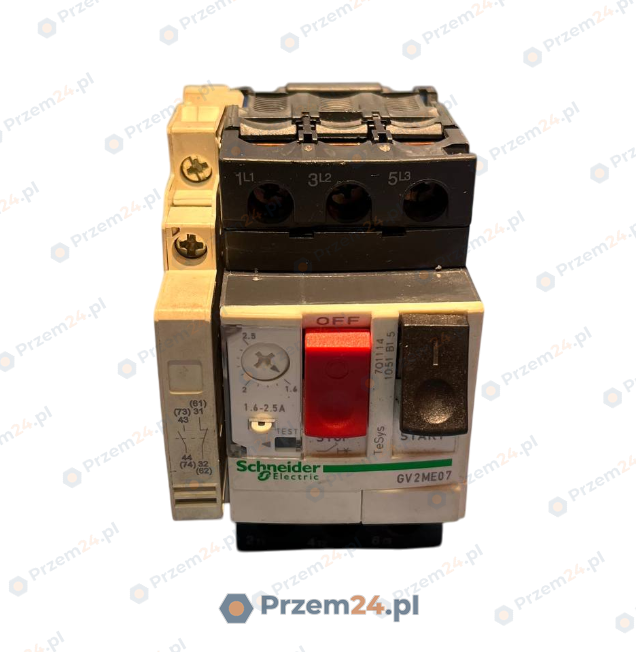 Schneider-GV2ME07-GVAN11-Circuit-Breaker-with-contact-block-–-Used
