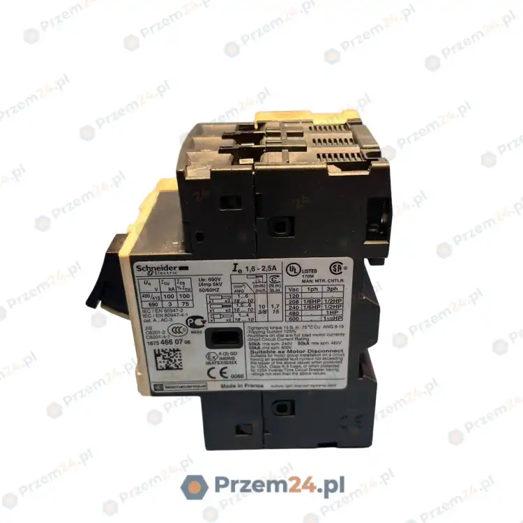 Schneider-GV2ME07-GVAN11-Circuit-Breaker-with-contact-block-–-Used-2