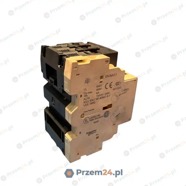 Schneider-GV2ME07-GVAN11-Circuit-Breaker-with-contact-block-–-Used-4