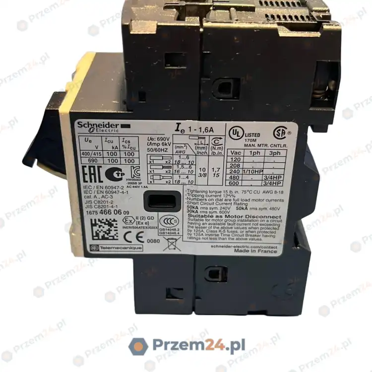 Schneider-GV2ME06-Circuit-Breaker-1-1,6A-–-Used-6