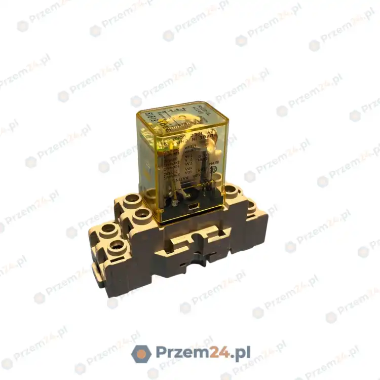 Idec-SH2B-05C-RH2B-ULAC24V-Relay-Socket-with-Plug-in-Relay-Used-3