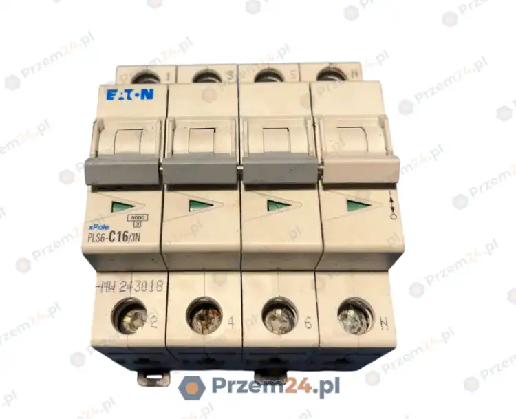Eaton-PLS6-C16-3N-MW-243018-Circuit-Breaker-–-Used
