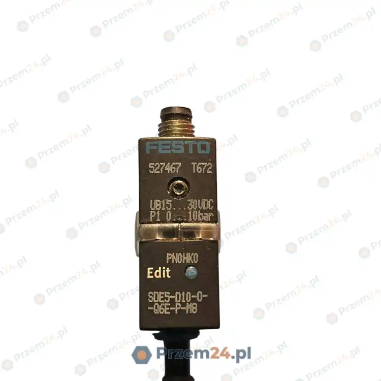 Festo-SDE5-D10-O-Q6E-P-M8-527467-Pressure-sensor-Used-3