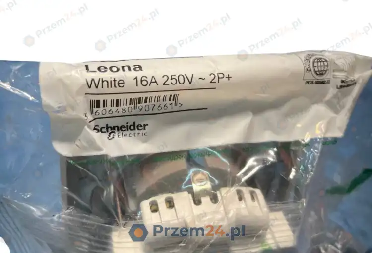 Schneider-LNA2900121-Leona-single-socket-outlet-with-side-earth-New-in-box-3