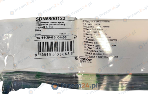 Schneider-SDN5800123-Sedna,-1-gang-frame,-cream-–-New-in-box-2