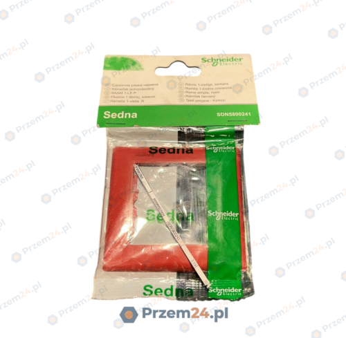 Schneider-SDN5800241-Sedna,-1-gang-frame,-red-–-New-in-box