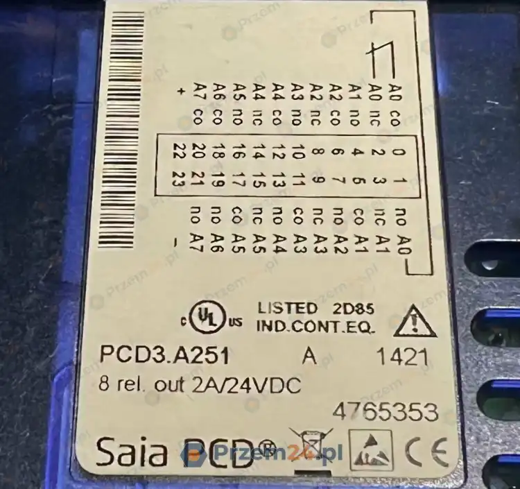 SAIA-PCD3.A251-8-Relays-Output-Module-2A-24VDC-Used-5