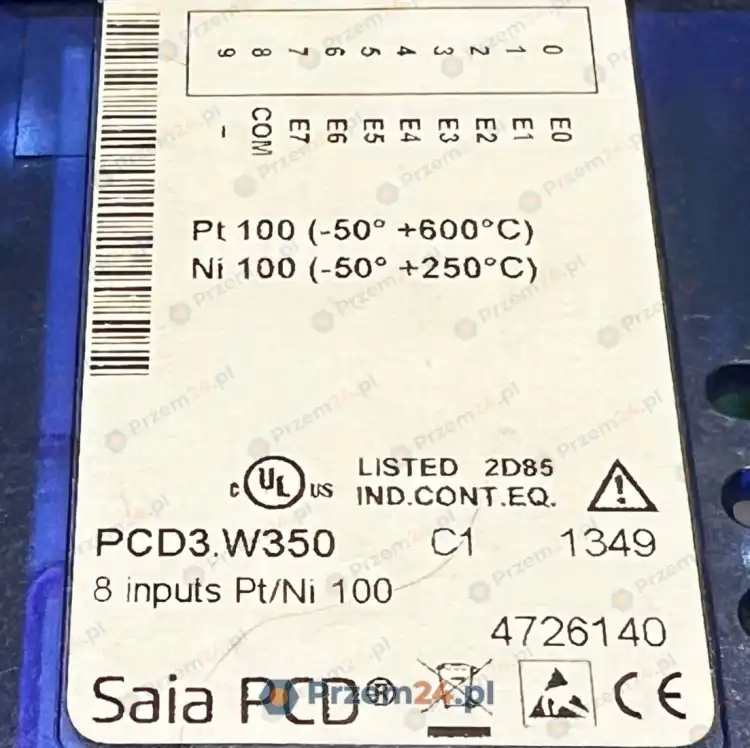 Saia-PCD3.W350-Analog-Input-Module-8-inputs-Pt-Ni-100-Used-6