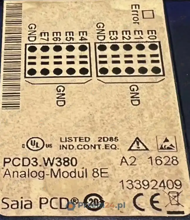 SAIA-PCD3.W380-13392409-Analog-Input-Module-8E-Used-5