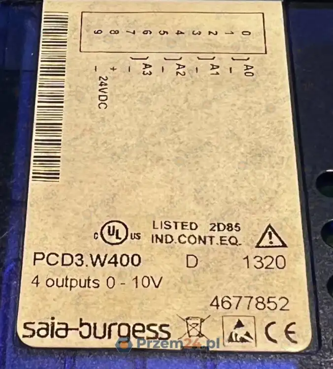 Saia-Burgess-PCD3.W400-Analog-Output-Module-4-outputs-0-10V-Used-4