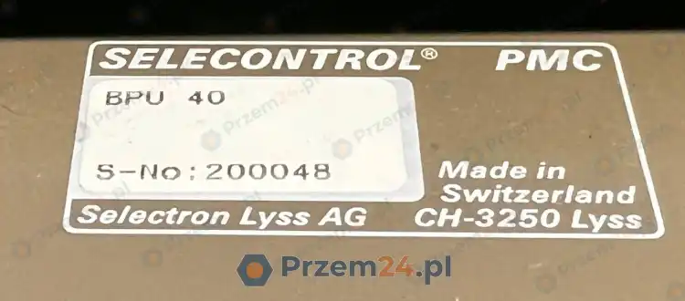 Selecontrol-PMC-BPU40-BPU-40-Back-Panel-Unit-Used-4