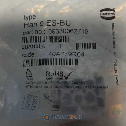 HARTING-Han-6-ES-BU-09330062716-Connector-New-in-box-2