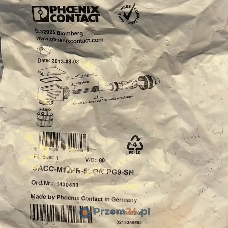 Phoenix-Contact-SACC-M12FR-5CON-PG9-SH-Circular-connector-New-in-box-3