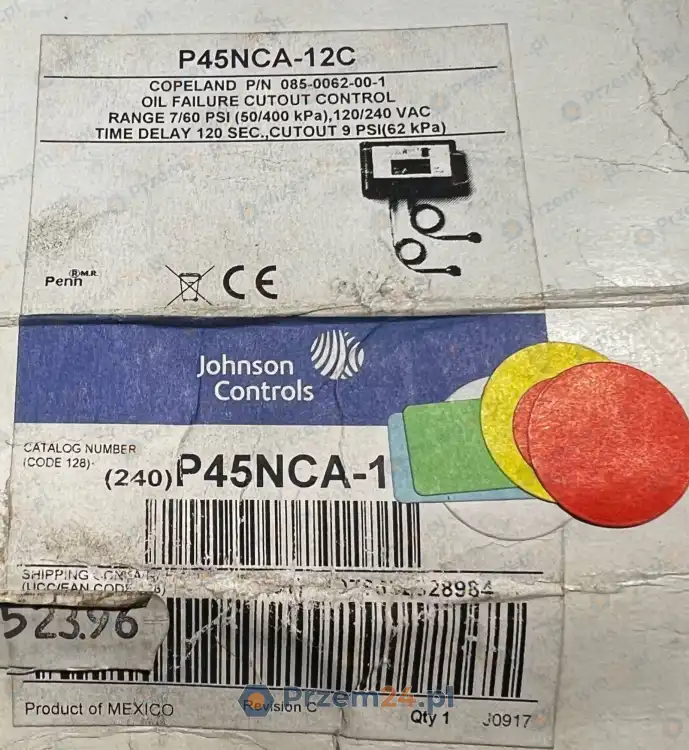 JOHNSON-CONTROLS-P45NCA-12-P45NCA12-Lube-Oil-Control-New-in-box-4