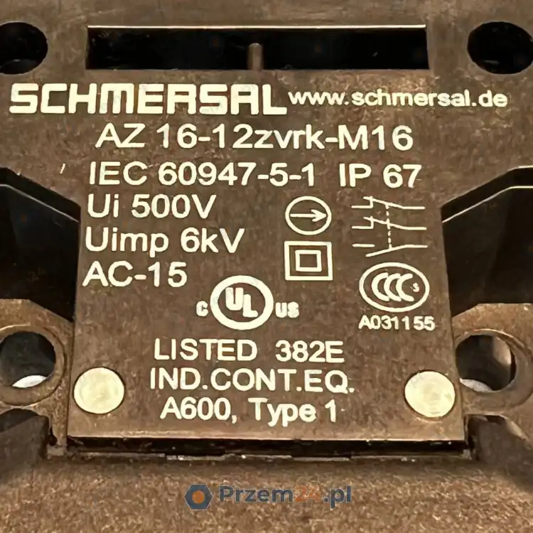 Schmersal-AZ16-12zvrk-M16-AZ1612zvrkM16-Safety-Switch-New-no-box-4