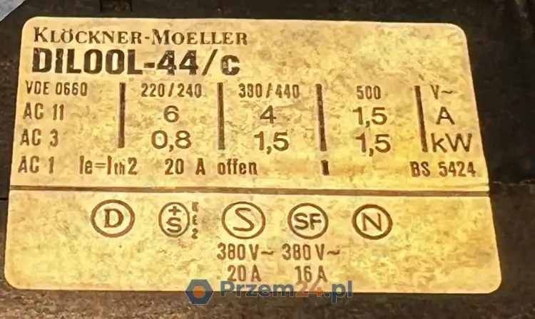 Klockner-Moeller-DIL00L-44-c-Contactor-Used-3