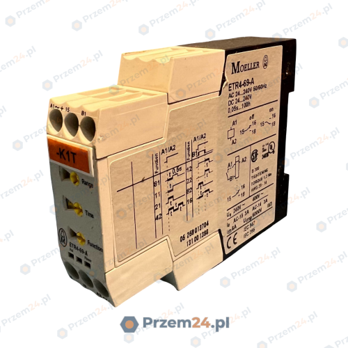 MOELLER-ETR4-69-A-ETR469A-Electronic-timing-relay-24-240V-Used