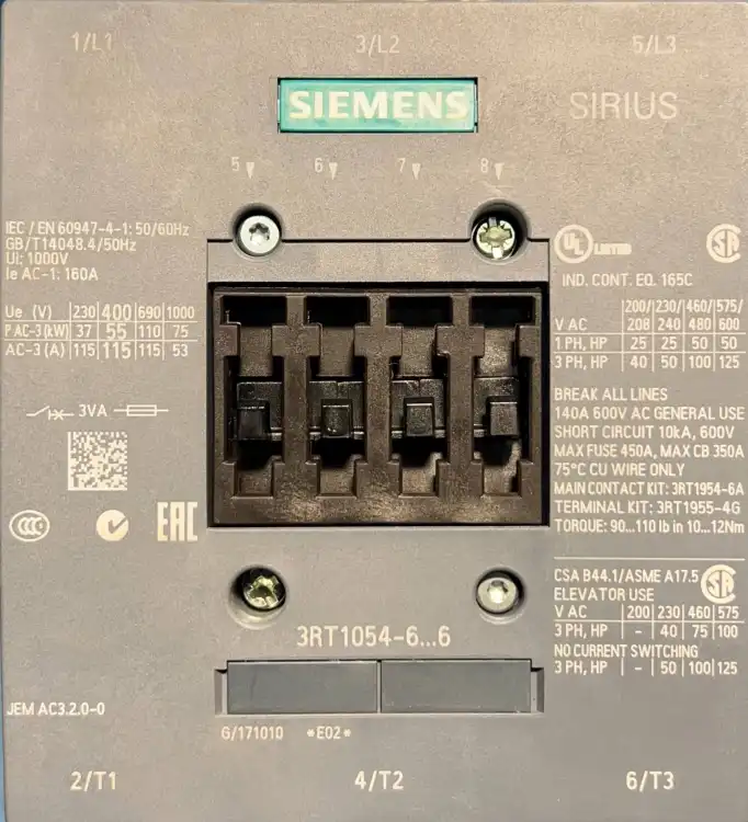 SIEMENS-3RT1054-6AP36-Contactor-55KW-400V-AC-3-New-no-box-6
