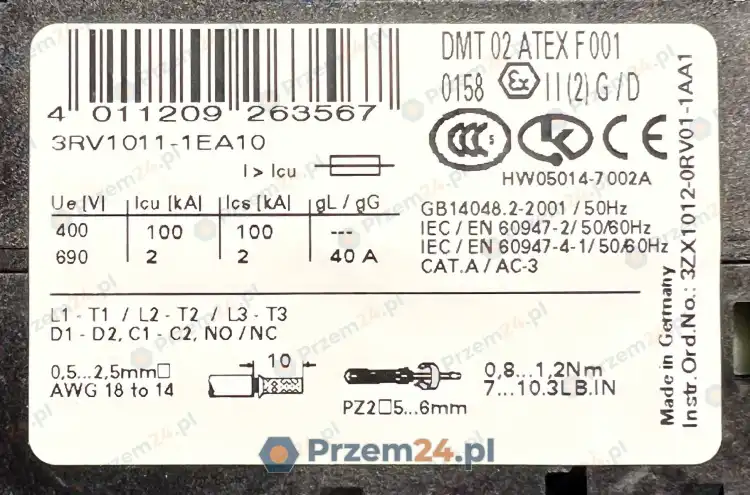 Siemens-3RV1011-1E10-Circuit-Breaker-2,8-4,0A-New-in-box-5