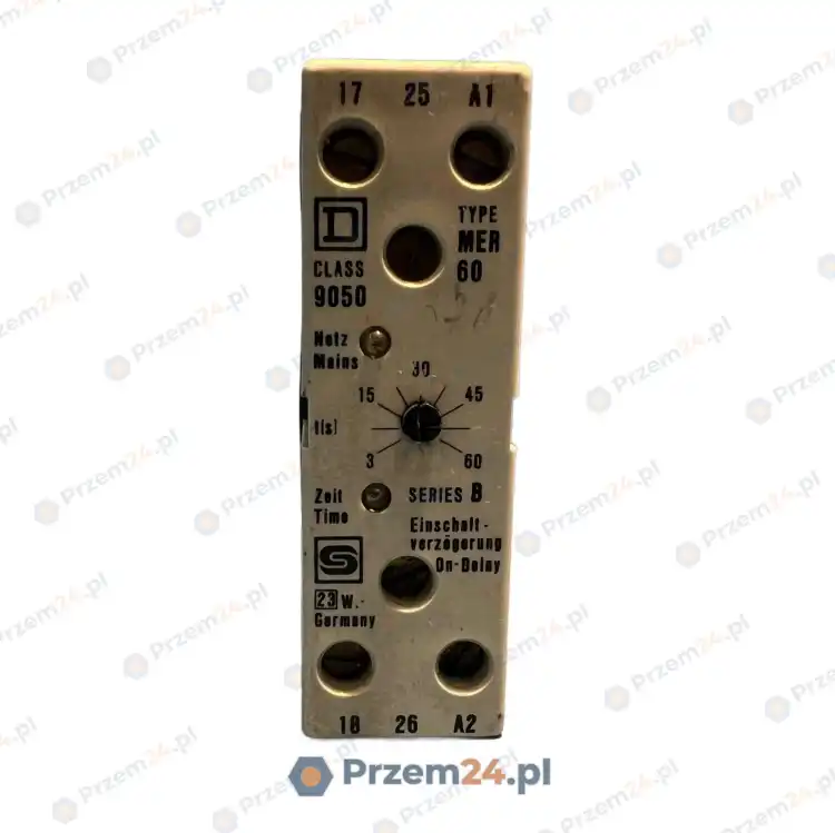 Square-D-CLASS-9050-Type-MER60-On-Delay-Relay-3-60-sec-Used-3