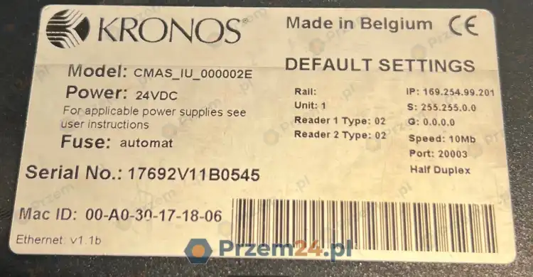 Kronos-CMAS_IU_000002E-CMASIU000002E-Access-control-module-Used-5