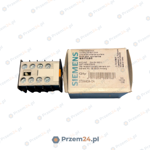 Siemens-3TX4404-0A-Auxiliary-Contact-Block-44E-4NC-New-in-box-2