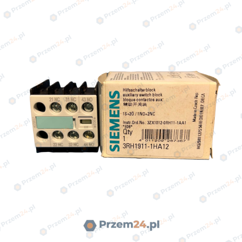 SIEMENS-3RH1911-1HA12-AUXILIARY-SWITCH-BLOCK-1NO+2NC-New-in-box-2