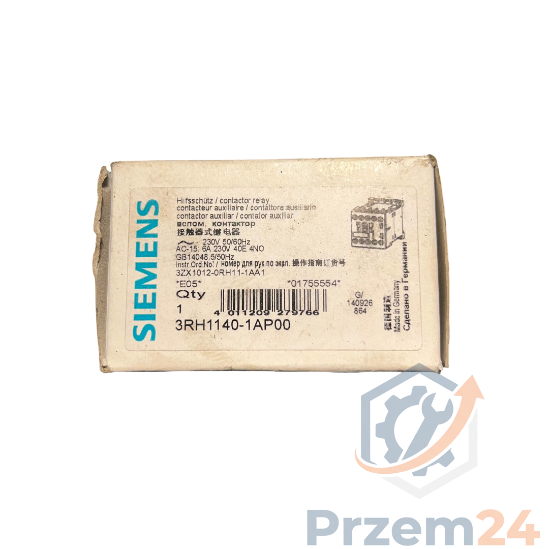 Siemens-3RH1140-1AP00-Contactor-Relay-40E-4NO-230V-50-60Hz-New-in-box